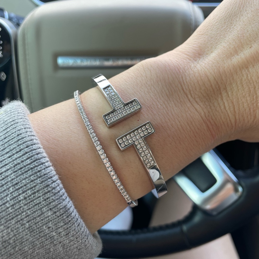 Tiffany T Pave Bracelet